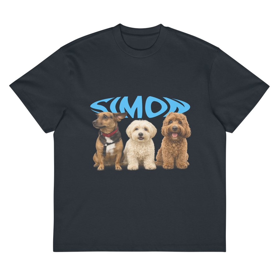 SIMÒN navy t-shirt front