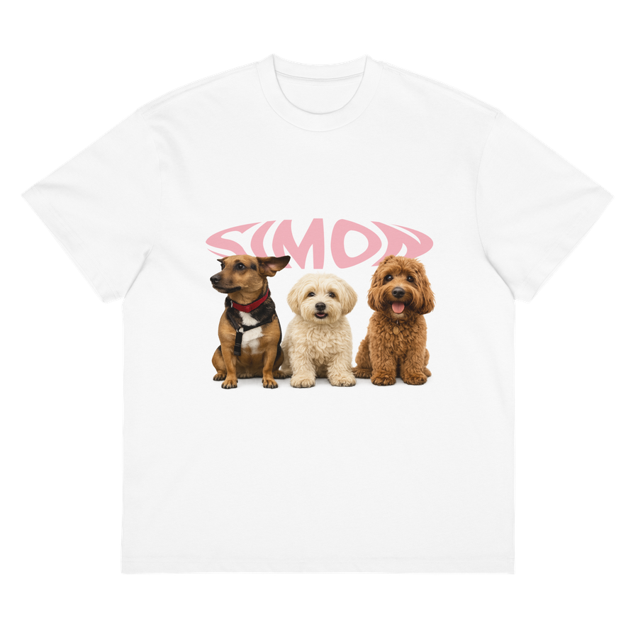 SIMÒN pink t-shirt front